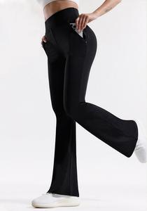<span class=keywords><strong>Pantalon</strong></span> de yoga fluide et confortable, à prix abordable, marque privée, effet ventre plat, coupe ajustée, magnifique, pour le cyclisme, taille haute - Product Image 3