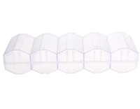 Vente en gros de plateau de rangement pour jetons de poker de 43 à 45 mm avec couvercle, en acrylique transparent mat, accessoire de casino pour transporter 100 jetons ronds