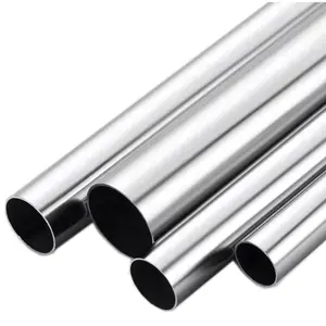 Daftar Harga pipa baja tahan karat tabung logam dengan ketebalan 0.5mm tabung baja tahan karat standar AISI ASTM DIN JIS