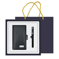 Couverture en cuir PU, carnet de travail professionnel, en plastique avec logo d'emballage, ensemble cadeau, vente en gros directement à l'usine, pièces