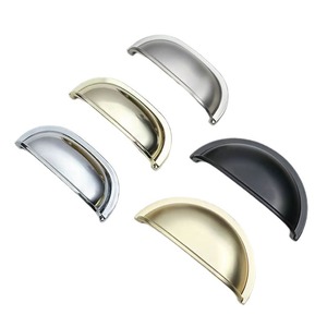 Furniture Handle Zinc Alloy Oval Drawer Pulls Scandinavian Style Durable Wardrobe Hardware - Product Image 5