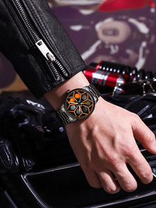 Montres pour homme SVJ originales 3D, montres étanches avec cadran rotatif, montre à quartz pour homme, sport 360 °   Montre Rotative pour Hommes Lambo - Product Image 5