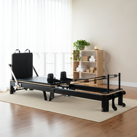 Machine de Pilates Reformer pliable avec cadre en aluminium, système de glisse fluide, pour usage professionnel en studio ou à domicile, équipement d'entraînement complet du corps
