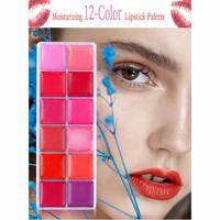 Palette de Rouge à Lèvres Crème Minérale de Haute Qualité, Maquillage Tendance, Marque Privée, Fini Mat, Longue Tenue, Imperméable, 12 Couleurs