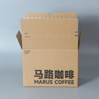 Boîte en carton ondulé Yongjin Moving Medium avec kit de papier facile à déchirer et fermeture éclair sans ruban adhésif