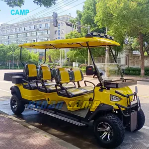 Street Legal 6 Seater Golf Cart Off Road Electric Golf Cart With Cargo Bed