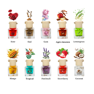 Vente en gros de diffuseur d'huile de parfum suspendu pour désodorisant de voiture de 8ml Diffuseur d'huiles essentielles de longue durée Aromathérapie automobile - Product Image 5