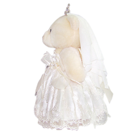Ours en peluche pour Couple, échantillon personnalisé bon marché, cadeau de mariage, exquise, jouets doux pour robe de mariée, smoking