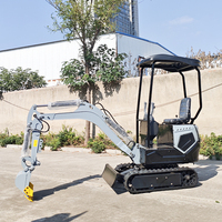 Mini-excavatrice à chenilles hydraulique de 1 tonne, 1,2 tonne, 2 tonnes, avec godet, certifiée CE EPA, en promotion