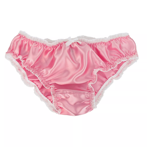 Mutandine Sissy da donna in raso personalizzato da donna Bikini tinta unita a vita bassa slip Hipster per donna intimo intimo biancheria intima da donna mutandine - Product Image 4