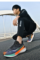 Chaussures de course décontractées pour hommes, nouvelle collection, avec plaque en carbone, maille respirante, baskets de sport tendance printemps-été