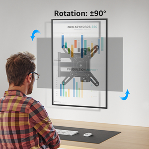 <span class=keywords><strong>Support</strong></span> <span class=keywords><strong>mural</strong></span> pour téléviseur homologué UL, compatible avec la plupart des téléviseurs LED LCD plats et incurvés de 14 à 42 <span class=keywords><strong>pouces</strong></span>, moniteur <span class=keywords><strong>TV</strong></span> - Product Image 4