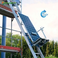 Plate-forme élévatrice électronique mobile à panneaux solaires photovoltaïques à vendre équipement de levage élévateur à échelle