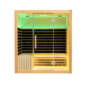 Pannello di Sauna a infrarossi a bassa forza elettromotrice grande a infrarossi + terapia con luce rossa opzionale in fibra di carbonio