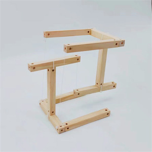 ชุดโครงสร้างสมดุลแบบ DIY ของเล่นวิทยาศาสตร์ไม้สำหรับการทดลองทางการศึกษา รูปทรงเรขาคณิต - Product Image 4