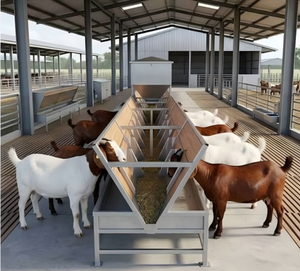 <span class=keywords><strong>Casa</strong></span> Prefabricada de Acero de Bajo Costo para Cabras y Ovejas, Cobertizo Anticorrosión para Ganado, para Granjas de Cría a Gran Escala - Product Image 5
