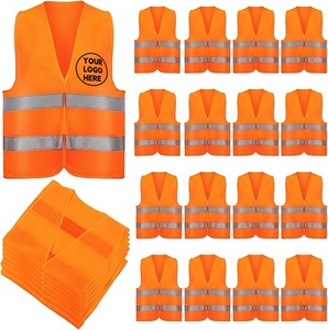 Chalecos de Seguridad Personalizados al por Mayor para Personal de Empresas de Logística, Color Amarillo de Alta Visibilidad con Cintas Reflectantes Plateadas, ANSI - Product Image 1