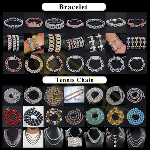 Gioielli Hip Hop, <span class=keywords><strong>Bracciale</strong></span> <span class=keywords><strong>Personalizzato</strong></span> in <span class=keywords><strong>Argento</strong></span> 925 per Uomo, 6MM 8MM 10MM 12MM, <span class=keywords><strong>Bracciale</strong></span> Cubano con Moissanite VVS - Product Image 5