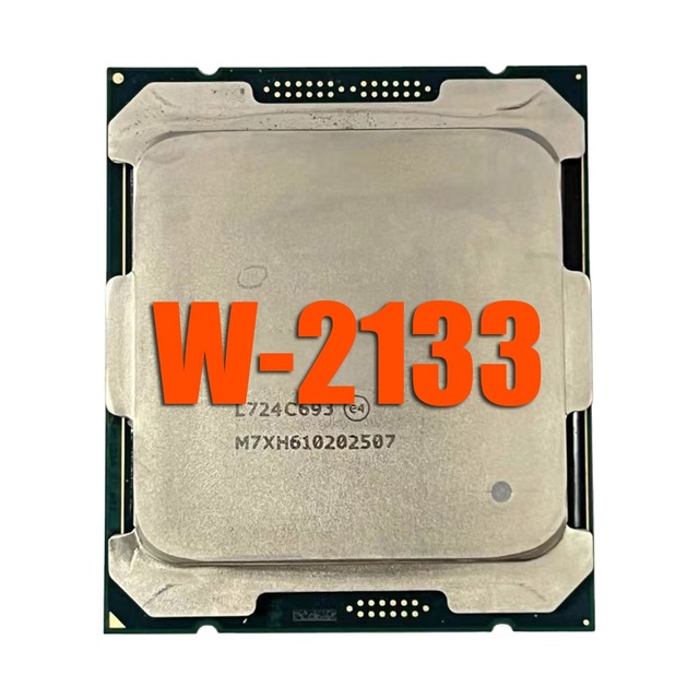 Xeon W-2133 CPU 14nm 6 Cores 12 Threads 3.6GHz 8.25MB 140W processor LGA2066 for X299 C422 Chipset motherboard W2133 processor