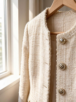 Bouton-pression matelassé doré en strass, motif losanges de luxe, en alliage de zinc, avec rivet à bordure en corde écologique, pour manteau en tweed de soirée