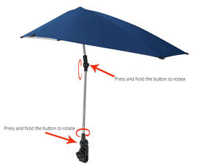 Nuoxin <span class=keywords><strong>precio</strong></span> <span class=keywords><strong>de</strong></span> fábrica ajustable protección solar al aire libre pesca silla <span class=keywords><strong>playa</strong></span> paraguas plegable - Product Image 2