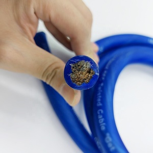 Haiyan Sihuan OEM Car Audio <span class=keywords><strong>Cable</strong></span> 1/0 <span class=keywords><strong>4</strong></span> 8 Ga Gauge Blue Power Ground Wire <span class=keywords><strong>Cable</strong></span> Car Audio Amp Spool - Product Image 2