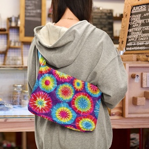 Women's Plush Underarm Shoulder <b>Bag</b> Female Winter Tie Dye Print Leopard Pattern Fluffy <b>Mini</b> <b>Tote</b> <b>Bag</b> - Product Image 5