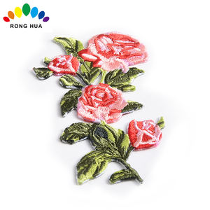 Bordado personalizado con logotipo de flor, letras en inglés, planchar en la ropa, parches de Towe 85 - Product Image 3