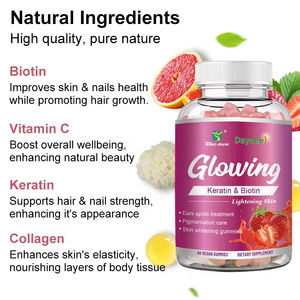 Gummies Éclat de Peau à la Biotine et Kératine, Complément Alimentaire Naturel Végétalien à Base de Plantes pour une Peau Lumineuse et un regain d'Énergie - Product Image 2