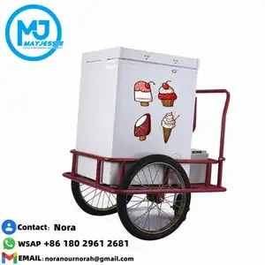 Thực phẩm Trailer giá kem xe tải di động xe máy thực phẩm giỏ hàng thức ăn nhanh ba bánh xe gắn máy