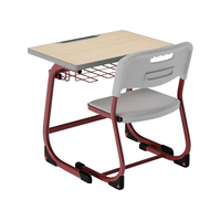 Nouvelles tables et chaises d'étudiant modernes en métal, réglables, pliables et durables pour les salles de classe du lycée