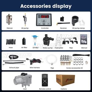 Hcalory 12V 5KW ดีเซลเบนซินเครื่องทำความร้อนแบบสากลดีเซลพร้อมรีโมทคอนโทรลจอ LCD สำหรับรถบรรทุกมอเตอร์ - Product Image 6