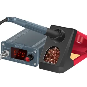 Mini ferro de solda digital oled, estação de solda digital de oled com controle de temperatura e solda, ferro de solda, mesa de solda t12