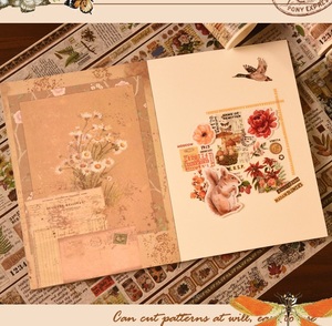 Оптовая продажа, изготовленный на заказ, винтажный стиль, 18 Рулонов, декоративный материал, наклейки для альбома, дневник, набор рулонов, лента для Васи - Product Image 3