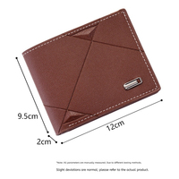 Dompet Pria Pendek Multi Slot Modis Baru Dompet Kasual Pria Muda Horizontal Sederhana Dompet Lembut