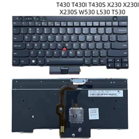 Nouveau clavier d'ordinateur portable mécanique rétroéclairé par LED pour T420S T410i T430 T530 X220i W510 W520 X230 USB 2.0
