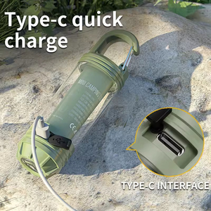 Haute luminosité rétro Mini <span class=keywords><strong>lampe</strong></span> de poche LED <span class=keywords><strong>lampe</strong></span> de <span class=keywords><strong>camping</strong></span> en plein air rechargeable multifonctionnelle avec atmosphère portable pour les campeurs - Product Image 6