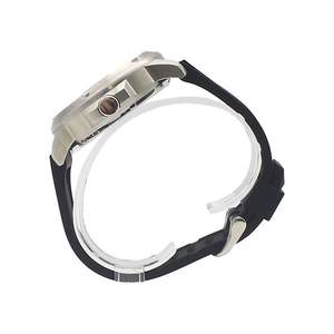 Montre chronographe à quartz haut de gamme pour hommes boîtier en acier inoxydable étanche bande de silicone luminescente cadran pointeur mode décontracté - Product Image 5