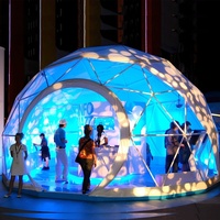 Dôme géodésique de luxe en PVC transparent pour glamping, hôtel, complexe hôtelier, camping extérieur, événements, salons professionnels, pavillon