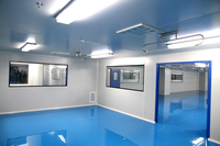 Salle blanche personnalisée avec différents niveaux de propreté, fabriquée par un fabricant spécialisé dans les projets de purification