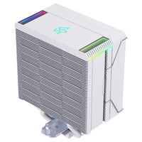 SNOWMAN 5V3pin ARGB PWM refroidisseur de processeur 4 caloducs affichage numérique intelligent Installation facile rentable pour les ordinateurs de jeu nouveau