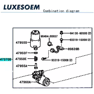 <span class=keywords><strong>ปั๊ม</strong></span>เบรกไฮดรอลิก LUXESOEM ใหม่ รุ่น OE 47070-12020 <span class=keywords><strong>ปั๊ม</strong></span> <span class=keywords><strong>ABS</strong></span> สำหรับรถยนต์ พร้อมมอเตอร์เบรก สำหรับรถยนต์ COROLLA LEVIN PRIUS LEXUS - Product Image 6