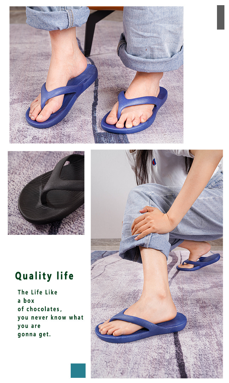PVC Flip-flops Wholesale Custom Logo Image Anti-slip Summer Soft Sole Flip Flops Slippers