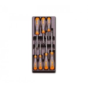 Bandeja termoformada dura BETA - 024240180 Con destornilladores (7 Uds.) -EAN 8014230477886 OTROS CONJUNTOS DE HERRAMIENTAS - Product Image 1