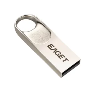 Eaget mini disco de metal usb 128, usb 3.0 2.0 pen drive, logotipo personalizado, 32 gb, 64gb