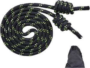 플로우 로프 운동용 줄넘기-친환경 내구성 폴리 다크론/폴리에스터 9피트 2.8m 조절 가능 이중 직조 로프 맞춤 색상 - Product Image 2