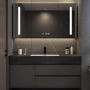 Thiết kế hiện đại phòng tắm tường tủ phòng tắm Vanity với gương Modular nội gương nội thất phòng tắm với bồn rửa - Product Image 6