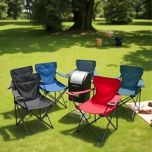 Silla de Playa Plegable de Diseño Moderno con Reposabrazos <span class=keywords><strong>Grandes</strong></span>, Fabricada en Acero y Aleación de Aluminio, Tapizada en Tela Oxford, Ideal para Camping - Product Image 5