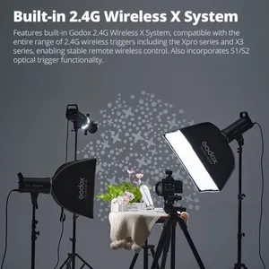 <span class=keywords><strong>Flash</strong></span> de studio professionnel compact Godox SK300III-V SK400III-V SK300IIIV SK400IIIV avec système X 2.4G pour photographie et streaming en studio - Product Image 3