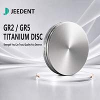 Disque en titane dentaire JEEDENT GR5 Grade 5 ELI 98mm Système ouvert pour abutment d'implant haute précision et centre de fraisage dentaire